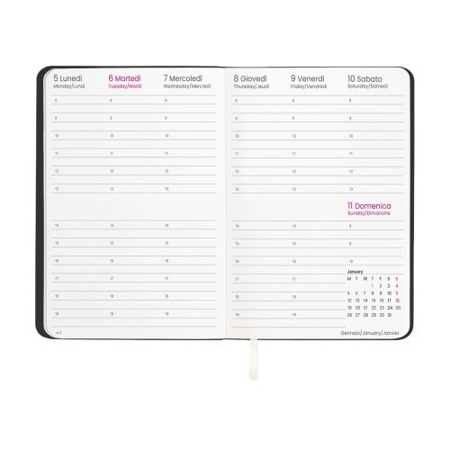 Agenda settimanale 2027 PU termovirante 14,5x21cm