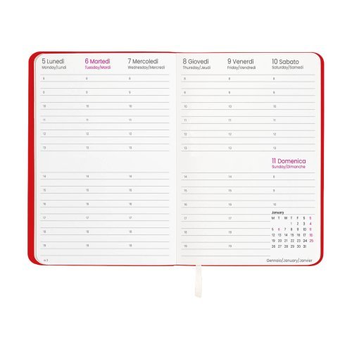 Agenda settimanale 2027 PU termovirante 14,5x21cm