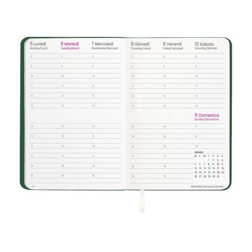 Agenda settimanale 2027 PU termovirante 14,5x21cm
