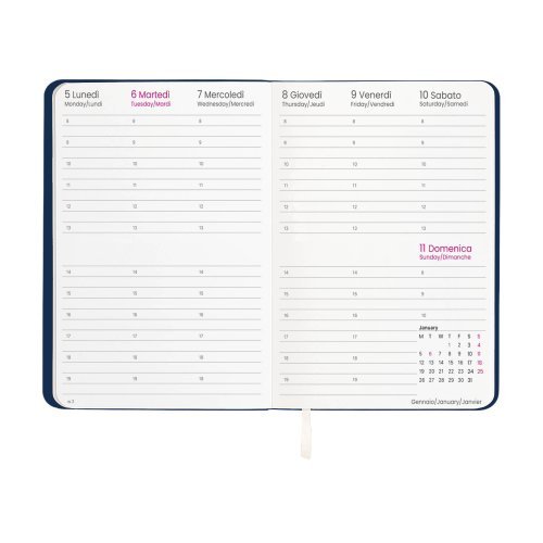 Agenda settimanale 2027 PU termovirante 14,5x21cm