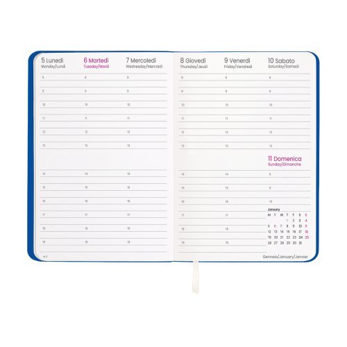 Agenda settimanale 2027 PU termovirante 14,5x21cm