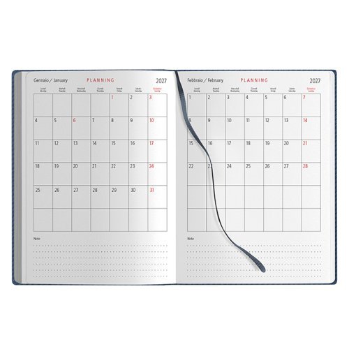 Agenda Giornaliera Termovirante 15x21cm Poliuretano Multilingue