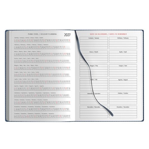 Agenda Giornaliera Termovirante 15x21cm Poliuretano Multilingue