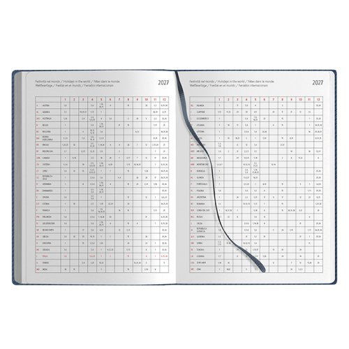 Agenda Giornaliera Termovirante 15x21cm Poliuretano Multilingue