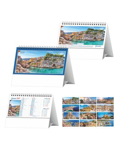 Calendario illustrato da tavolo Sicilia
