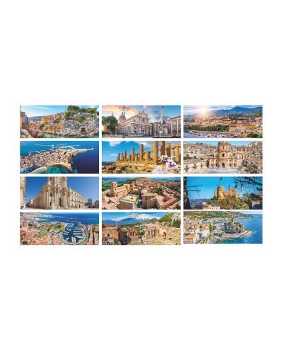 Calendario illustrato da tavolo Sicilia