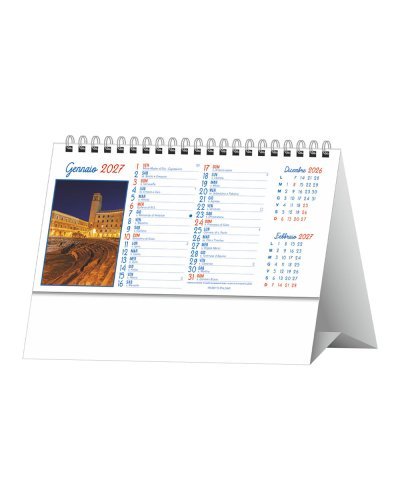 Calendario da tavolo Puglia 2027 illustrato, carta opaca 100gr
