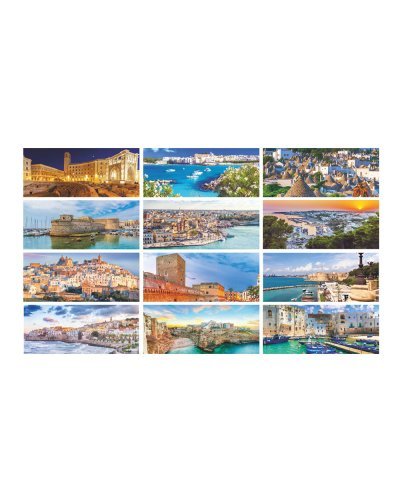 Calendario da tavolo Puglia 2027 illustrato, carta opaca 100gr