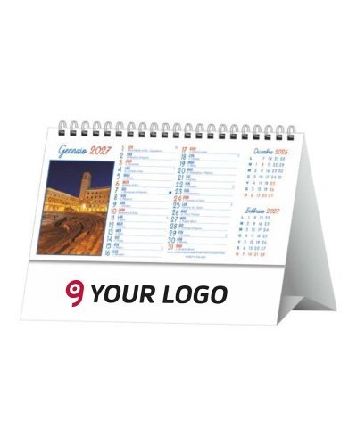 Calendario da tavolo Puglia 2027 illustrato, carta opaca 100gr