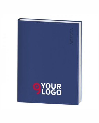 Agenda Giornaliera 17,5x24,5cm Metallo PU 132pp Multilingua