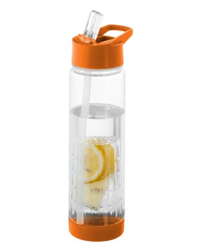 Borraccia con infusore Tutti Frutti 740ml Trasparente / Arancione