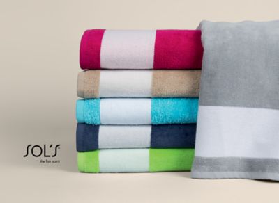 Telo Mare Ciniglia Cotone Bicolore 100x160cm 530gr
