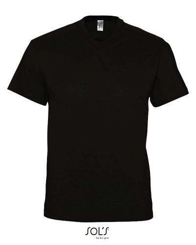 T-shirt uomo scollo a V Victory Nero Profondo
