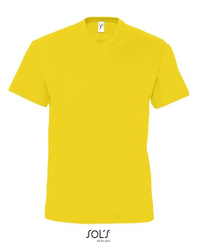 T-shirt uomo scollo a V Victory Giallo Oro
