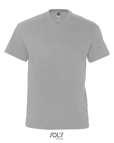 T-shirt uomo scollo a V Victory Grigio Medio Melange