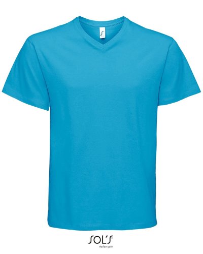 T-shirt uomo scollo a V Victory Acqua