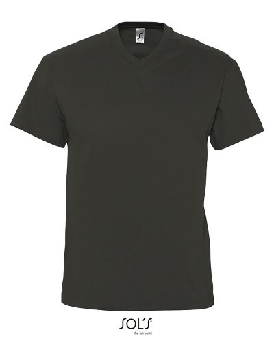 T-shirt uomo scollo a V Victory Grigio Scuro
