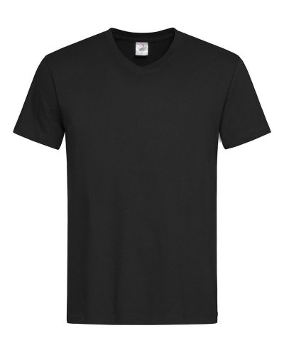 T-shirt scollo a V Classic Black Opal