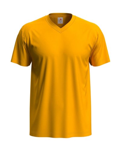 T-shirt scollo a V Classic Sunflower yellow