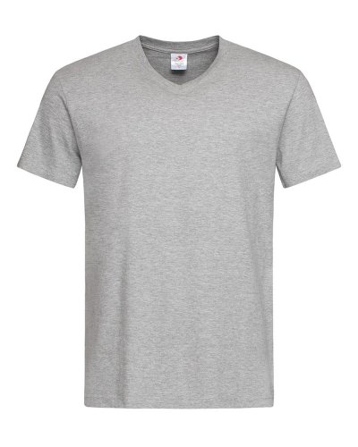 T-shirt scollo a V Classic Grey Heather