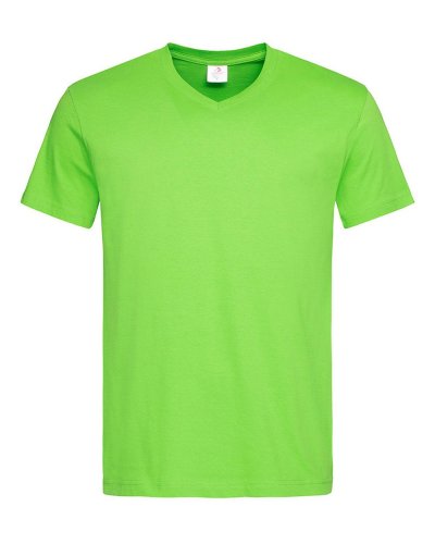T-shirt scollo a V Classic Kiwi Green