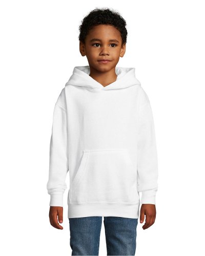 Felpa bambino con cappuccio Slam Kids Bianco