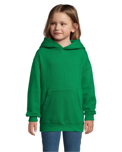 Felpa bambino con cappuccio Slam Kids Verde Prato