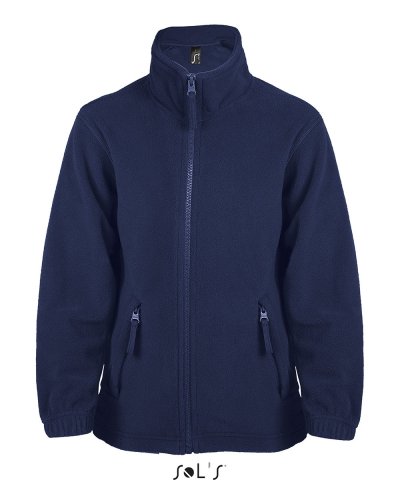 Giacca in pile con zip North Kids Blu Navy