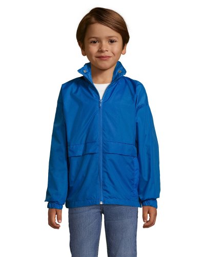 Giacca Antivento Impermeabile Bambino  SURF KIDS Blu Royal