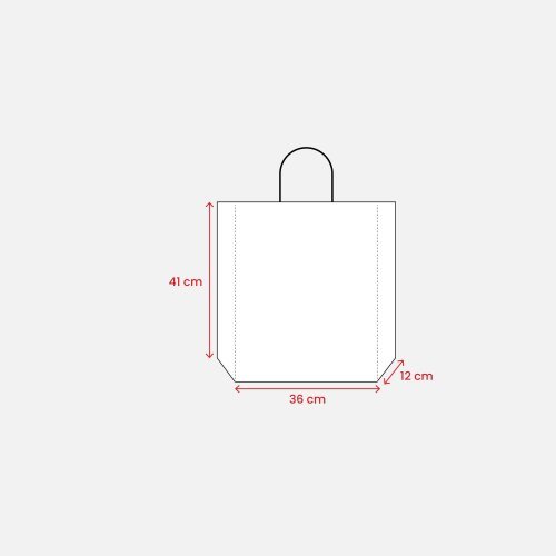 Shopper in carta riciclata 100 gr/m2 con soffietto