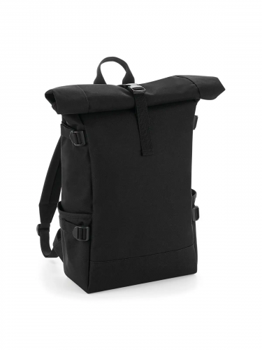 Block roll-top backpack