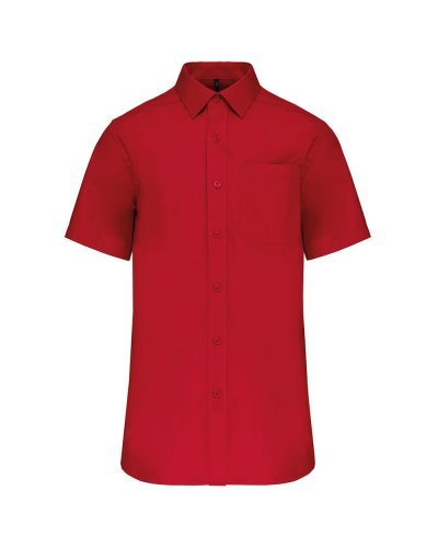 Camicia uomo in popeline manica corta