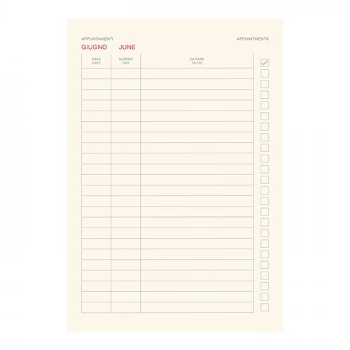 Agenda Portafoglio con Chiusura tricolore con magnete