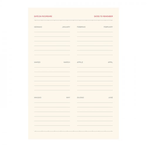 Agenda Portafoglio con Chiusura tricolore con magnete