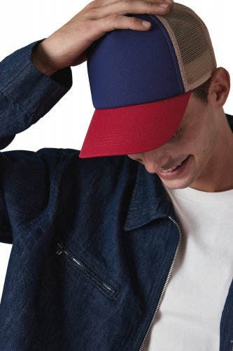 Cappellino trucker 5 pannelli in cotone canvas - k-up gold label