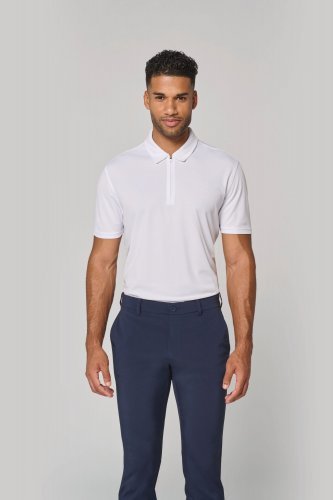 Polo sportiva da uomo con scollo