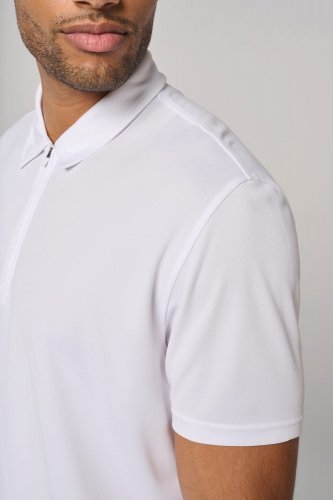 Polo sportiva da uomo con scollo