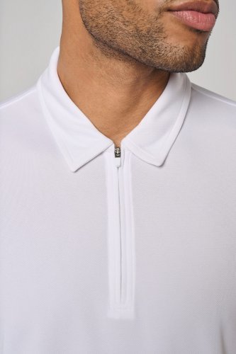 Polo sportiva da uomo con scollo