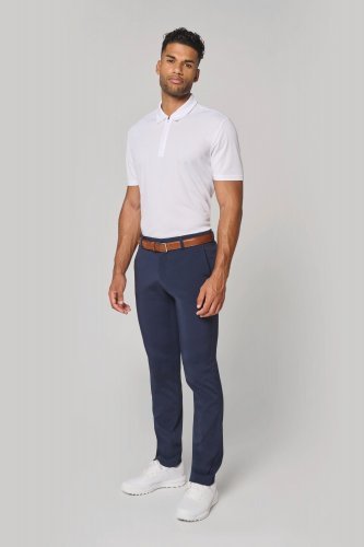 Polo sportiva da uomo con scollo