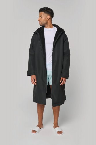 Parka lungo foderato in sherpa unisex