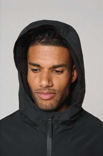 Parka lungo foderato in sherpa unisex