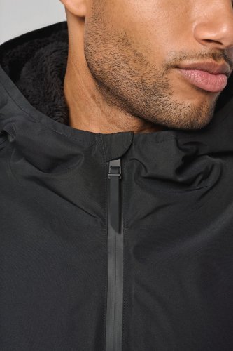 Parka lungo foderato in sherpa unisex