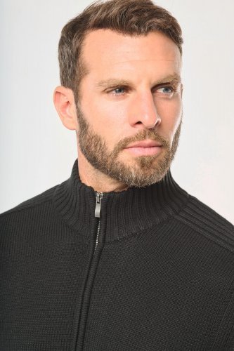 Cardigan foderato in pile uomo