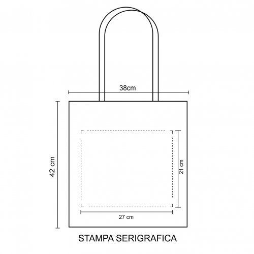 Borsa shopping dimensioni cm 38x42