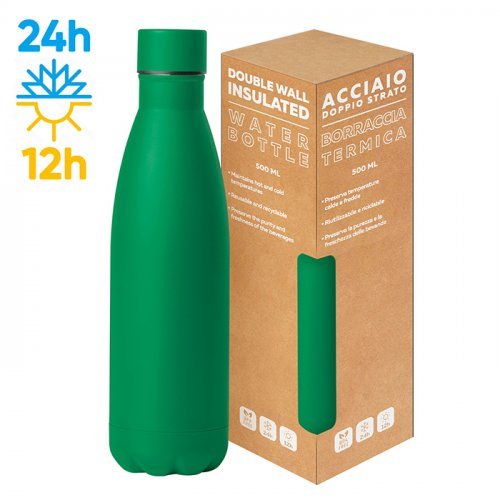 Steel Mat Bottle 500 Flat