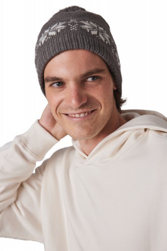 Berretto ricamato natale - motivo a stella