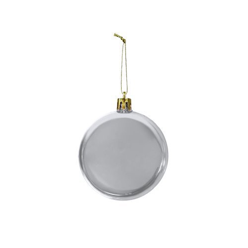 Bola de Navidad delgada con acabado brillante.