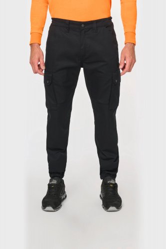 Pantaloni cargo unisex con fondo gamba elasticizzato