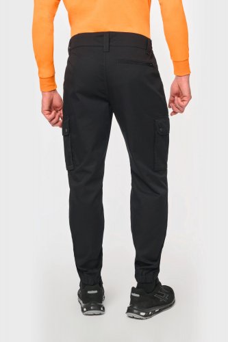 Pantaloni cargo unisex con fondo gamba elasticizzato