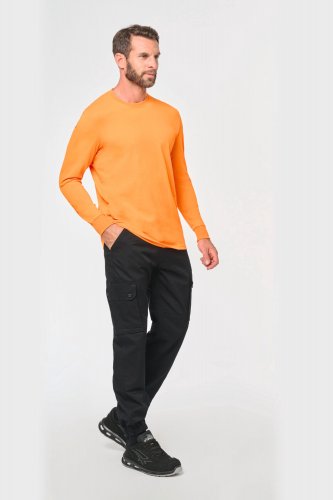 Pantaloni cargo unisex con fondo gamba elasticizzato